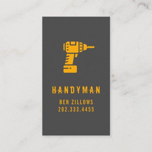 保守、建築、Handyman Business Card 名刺 (正面)