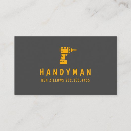 保守、建築、Handyman Business Card 名刺 (正面)