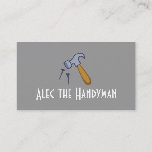 保守、建築、Handyman Business Card 名刺 (正面)