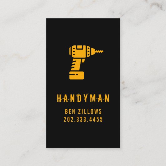 保守、建築、Handyman Business Card 名刺 (正面)