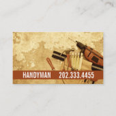保守、建築、Handyman Business Card 名刺 (正面)