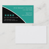 保安システムのコンサルタントの名刺 名刺 (正面/裏面)