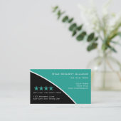 保安システムのコンサルタントの名刺 名刺 (スタンド正面)