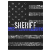 保安動揺して官警察国旗 クリップボード (裏面)