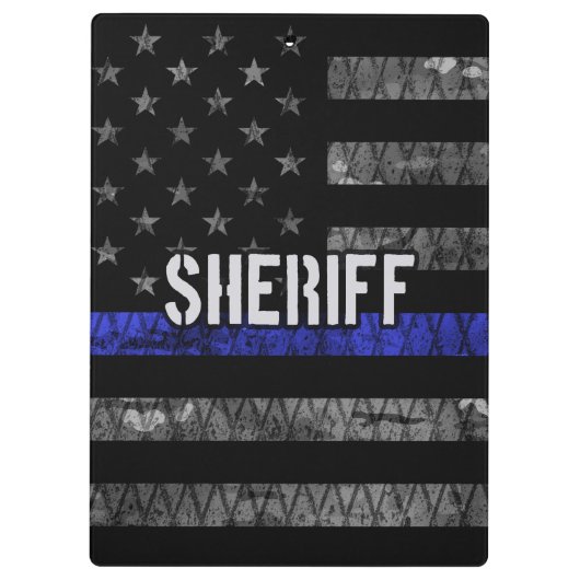 保安動揺して官警察国旗 クリップボード (裏面)