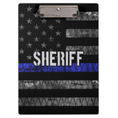 保安動揺して官警察国旗 クリップボード (正面)