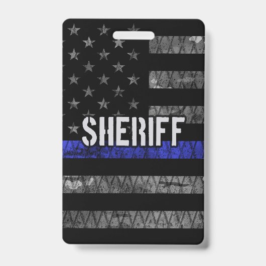 保安動揺して官警察国旗 バッジ (正面)