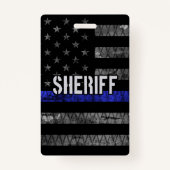 保安動揺して官警察国旗 バッジ (正面)