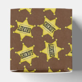 保安官のバッジが付いた国産のお菓子入れ フェイバーボックス (上部)