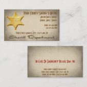 保安官の名刺 名刺 (正面/裏面)