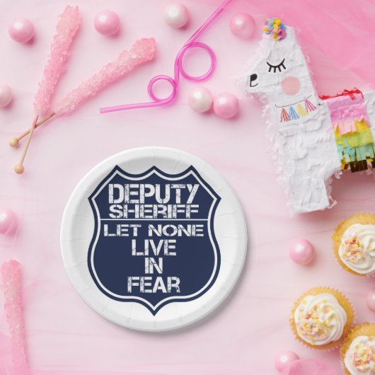 保安官代理は誰も恐怖のモットーで生きさせなかった ペーパープレート (パーティー)