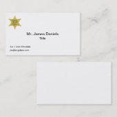 保安官代理カスタム官 名刺 (正面/裏面)