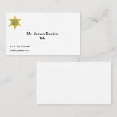 保安官代理カスタム官 名刺 (正面/裏面)