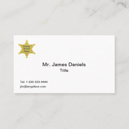 保安官代理カスタム官 名刺