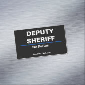 保安官代理シンブルーライン名刺磁石 マグネット名刺 (インサイチュ)