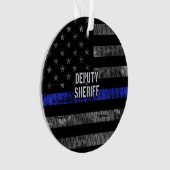 保安官代理動揺して旗 オーナメント (正面)