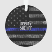 保安官代理動揺して旗 オーナメント (裏面)