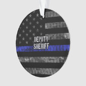 保安官代理動揺して旗 オーナメント (正面)