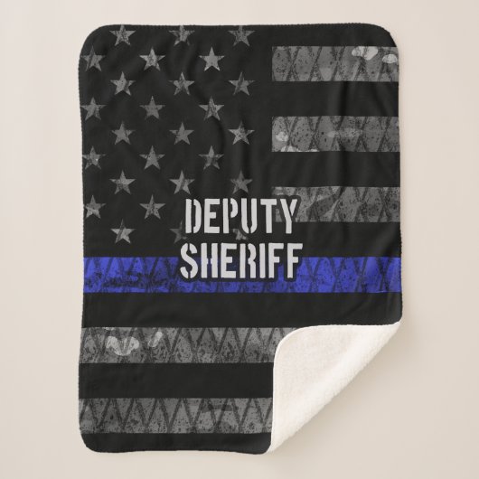 保安官代理動揺して旗 シェルパブランケット (正面)