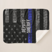 保安官代理動揺して旗 シェルパブランケット (正面(横))