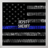 保安官代理動揺して旗 ポスター (正面)