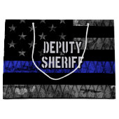 保安官代理動揺して旗 ラージペーパーバッグ (正面)