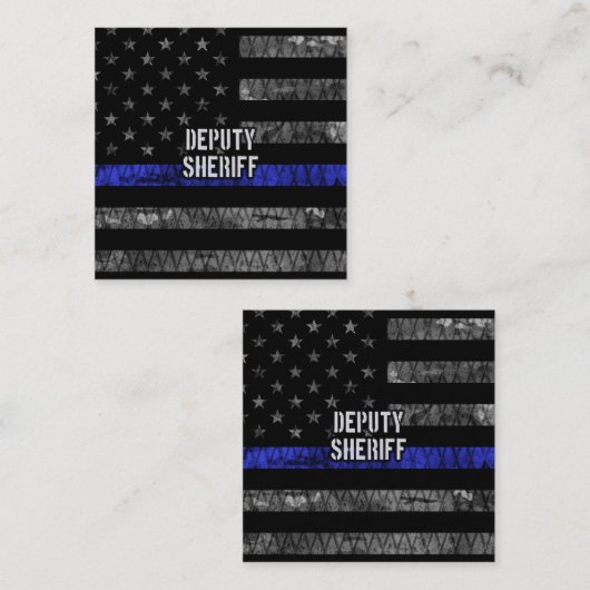 保安官代理動揺して旗 割引カード (正面/裏面)