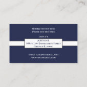 保安官代理名刺 名刺 (裏面)