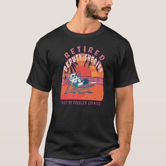 保安官代理退職したヴィンテージ退職 Tシャツ (正面)