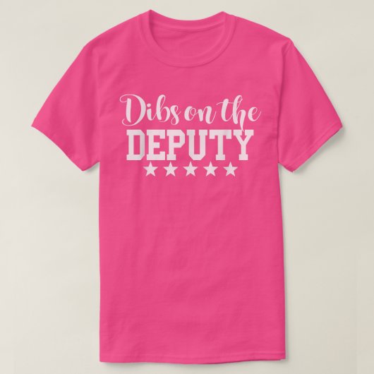 保安官副妻ガールフレンド副保安官代理のディブス Tシャツ (デザイン正面)