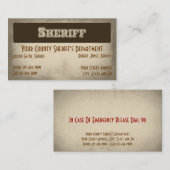 保安官名刺 名刺 (正面/裏面)