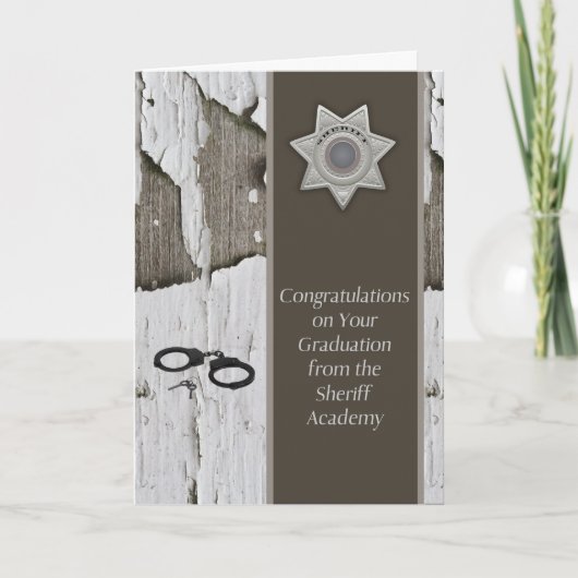 保安官学校卒業 カード (正面)
