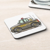 保安官車のパトカー コースター (左側)