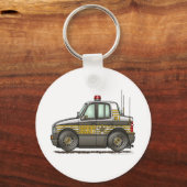 保安官車パトロール自動車法執行機関 キーホルダー (正面)