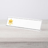 保安官 デスクネームプレート (正面)