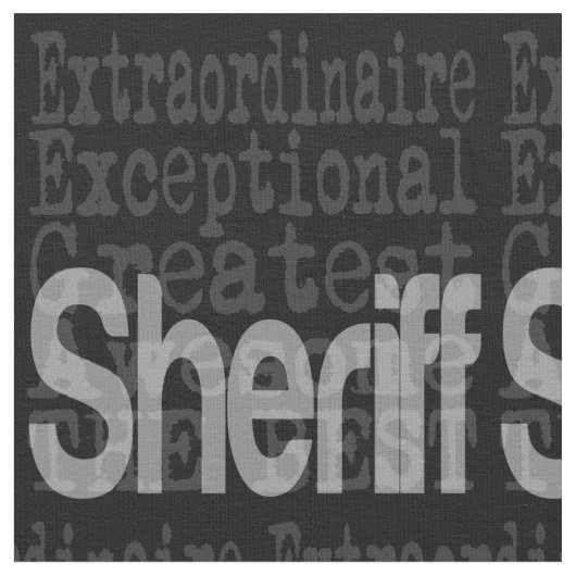 保安官 ファブリック (クローズアップ)