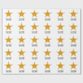 保安官 ラッピングペーパー (フラット)