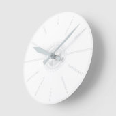 保安局 ラウンド壁時計 (傾斜)