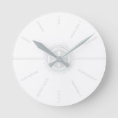 保安局 ラウンド壁時計 (正面)