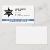 保安警察署法執行ロゴ 名刺 (正面/裏面)