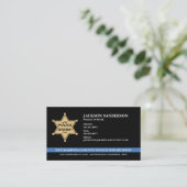 保安警察署法執行ロゴ 名刺 (スタンド正面)