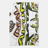 保実在プリント/グラフィック万華鏡のように千変万化するパターン キッチンタオル (縦)