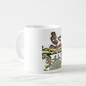 保実在プリント/グラフィック万華鏡のように千変万化するパターン コーヒーマグカップ (正面左)