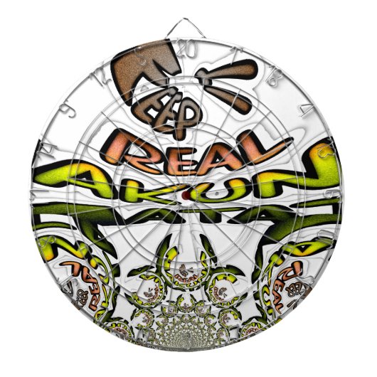 保実在プリント/グラフィック万華鏡のように千変万化するパターン ダーツボード (正面)