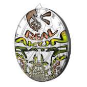 保実在プリント/グラフィック万華鏡のように千変万化するパターン ダーツボード (正面右)