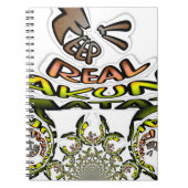 保実在プリント/グラフィック万華鏡のように千変万化するパターン ノートブック (正面)