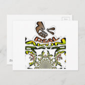 保実在プリント/グラフィック万華鏡のように千変万化するパターン ポストカード (正面/裏面)