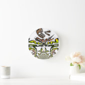 保実在プリント/グラフィック万華鏡のように千変万化するパターン ラウンド壁時計 (ホーム)