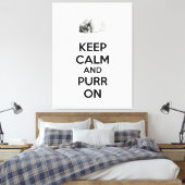 保寝猫のスケッチで落ち着いて キャンバスプリント (インサイチュ (寝室))