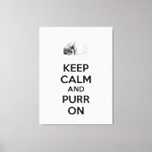 保寝猫のスケッチで落ち着いて キャンバスプリント (正面)